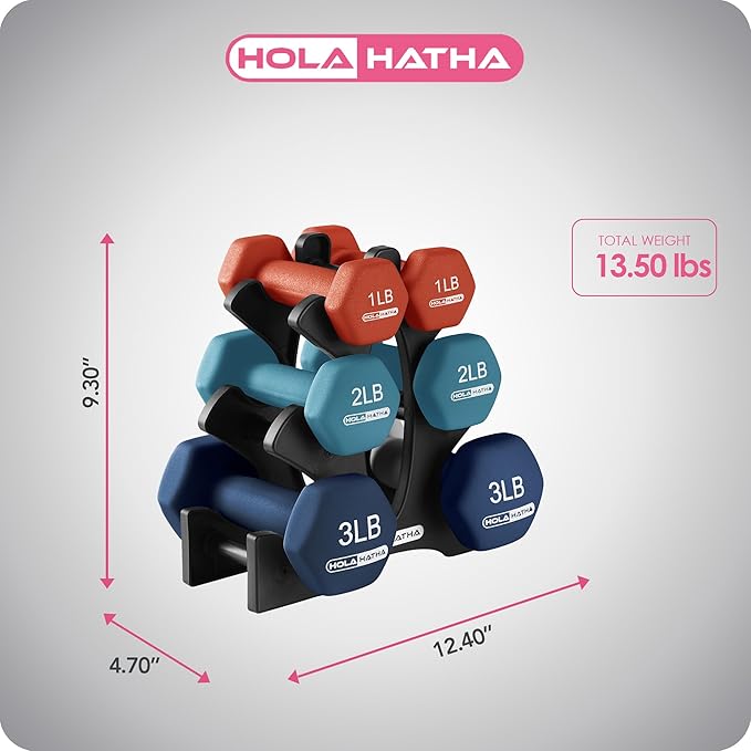 Dumbell set - Colored 12lb #2